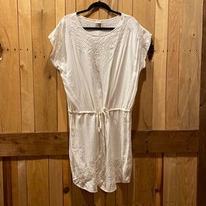 Vintage Esprit white lace viscose dress